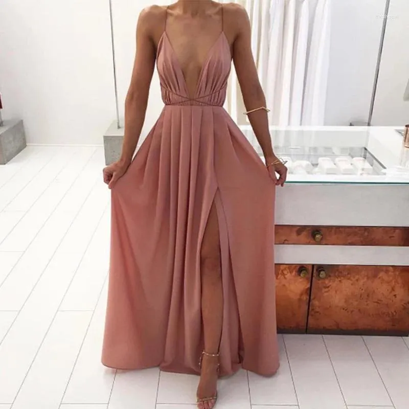 Casual Kleider Spitze Splice Weiß Schwarz Langes Kleid Strand Tiefem V-ausschnitt Sexy Sommer Sommerkleid Boho Kordelzug Seite Schlitz maxi Frauen