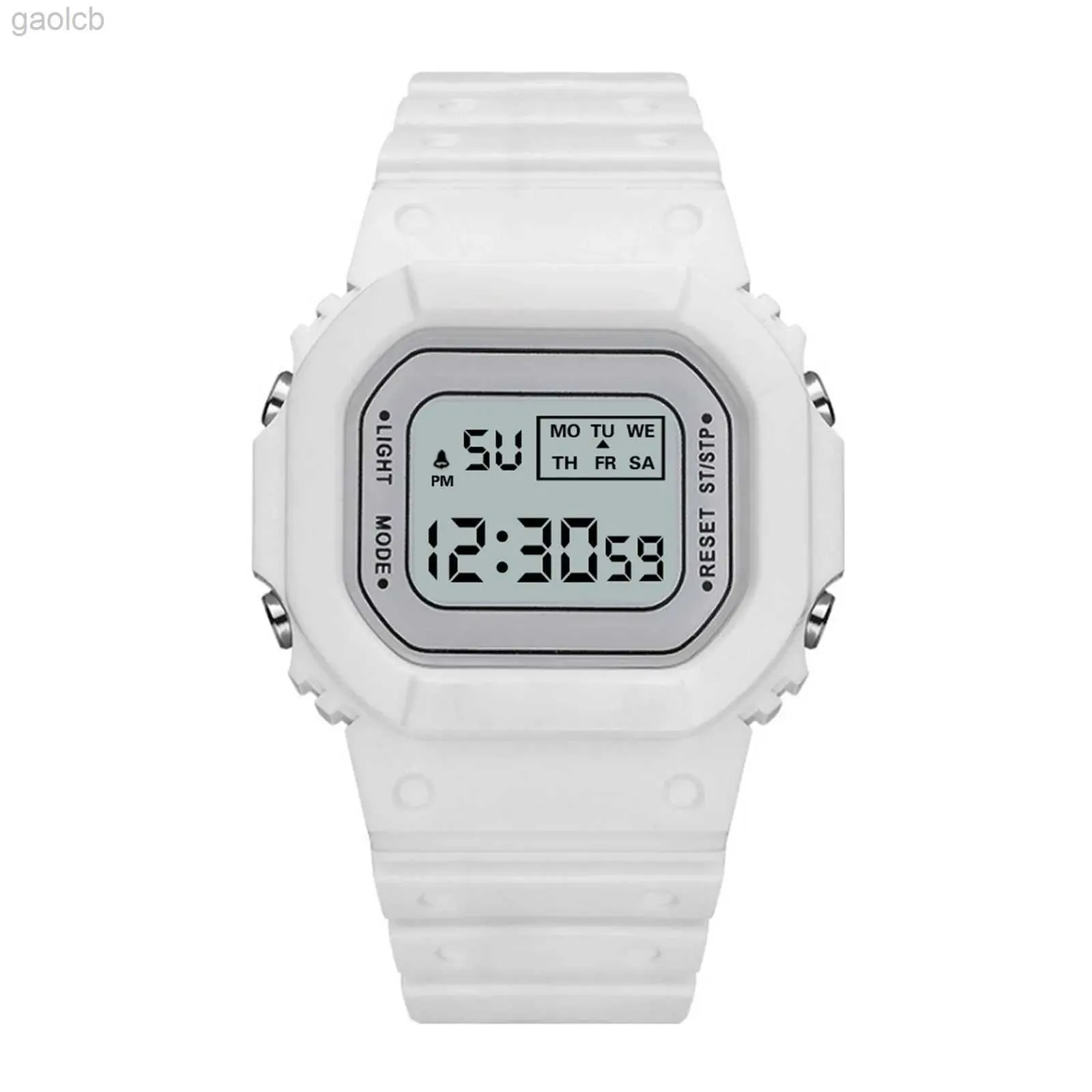 Armbanduhren Frauen Uhr Elektronische Armbanduhr Mode Leben Wasserdichte Uhr LCD Digital Datum Gummi Sport Armbanduhr Reloj Para Mujer 24319