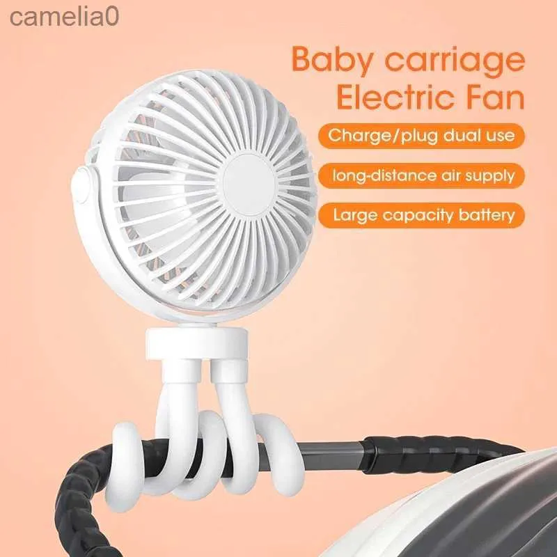 Elektriska fläktar Small Fan Summer Baby Barnare Entangle For Bike Portable Hand USB Mini Octopus Electric 3-Speed ​​JustmentC24319