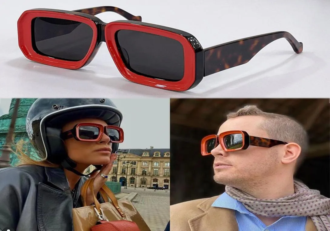 Mens eller kvinnors solglasögon LW40064 Square Concaveconvex Threedimensional Mirror Frame Fashion Classic Trend Brand Glasses Travel 4918227