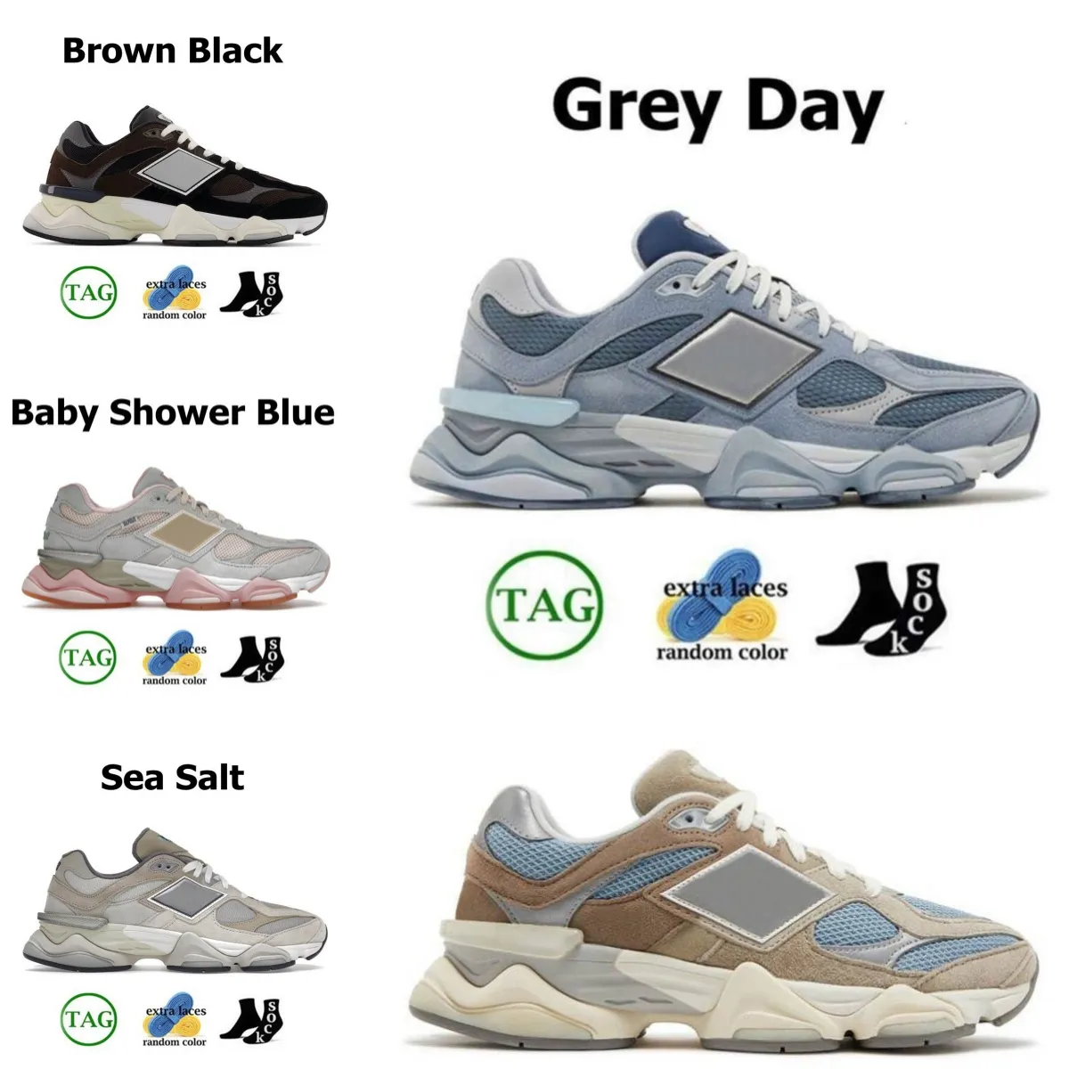 Chaussures décontractées 9060 Joe Freshgoods 2002r Inside Voices 990v3 Hommes Suède Penny Cookie Rose Baby Shower New Blue Trail Baskets