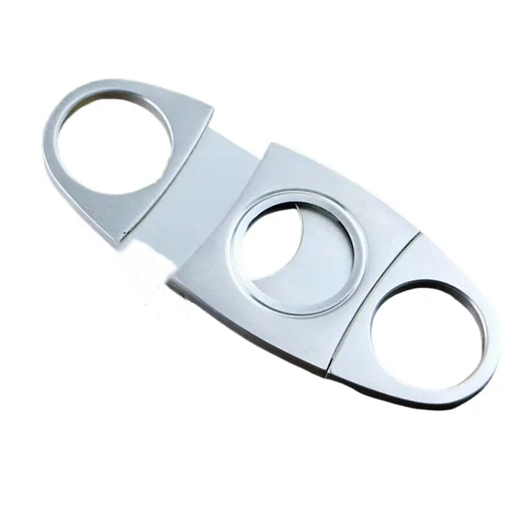 Stainless Steel Cigar Cutter Knife Portable Small Double Blades Cigar Scissors Metal Cut Cigar Devices Tools Smoking Accessories LT851