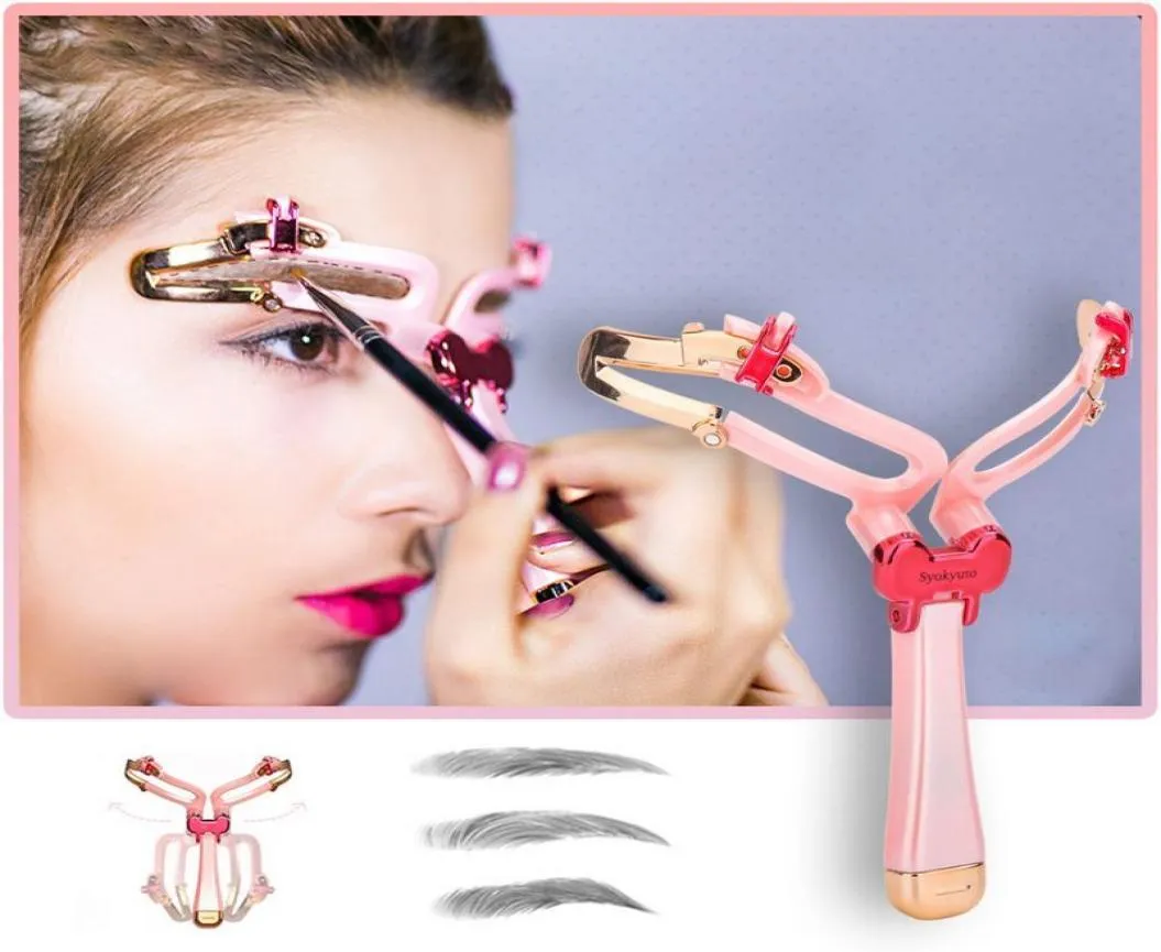 Återanvändbar justerbar ögonbrynsform stencil makeup form ögonbryn makeup modell mall ögonbrynen stencils styling diy verktyg7444139