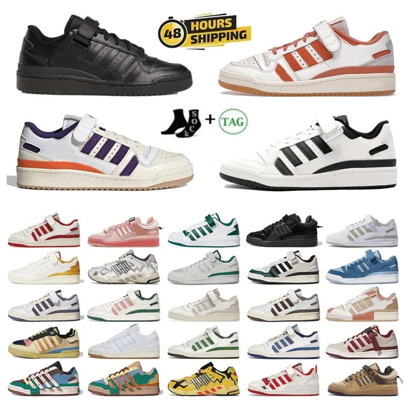 Bad Bunny X Forum Buckle Low Laufschuhe Gelb Creme Blau Tönung Kern Schwarz Benito Easter Egg Männer Patchwork Weiß Damen Outdoor Trainer Designer Sneakers Hotsale