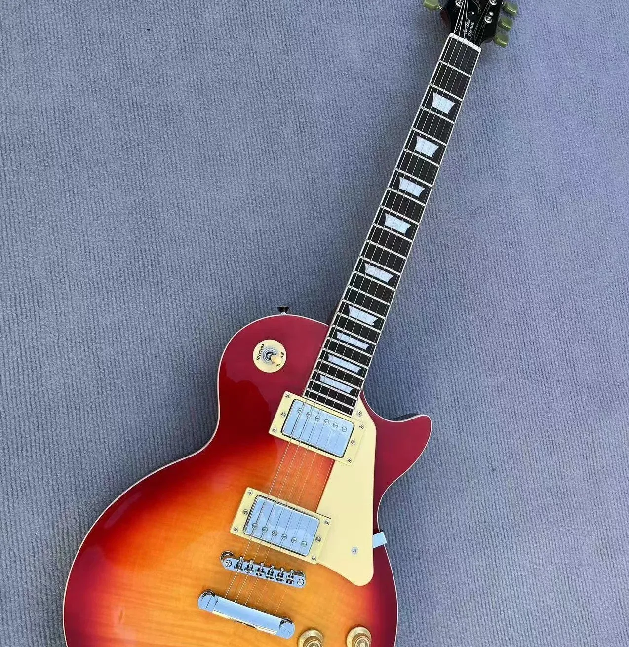 Gitaar Verzending binnen 5 dagen Flame Maple Top Les Standard LP Paul Elektrische Gitaar op voorraad BHFDGHFDSGHD