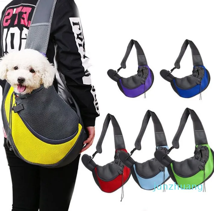 Pet Backpack Dogs Carrier Mesh Breathable Fashion Travel Bags Portable Cat And Dog Shoulder Bag 2024