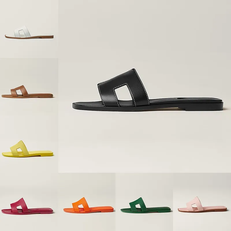 Designer-Sandalen, Hausschuhe für Damen, Damen-Leder-Wohnungen, Zimmer-Sandale, Slides, Schwarz, Braun, Weiß, Pantoletten, Sliders, Damen-Sommerschuhe, 2024, Haus-Slides