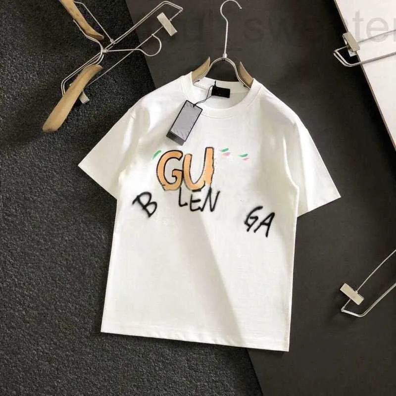 Men's T-Shirts designer men T shirt t shirts mens fashion hip hop graffiti letters printed short-sleeved tee casual loose high street round neck pullover cotton Tee GV7Z