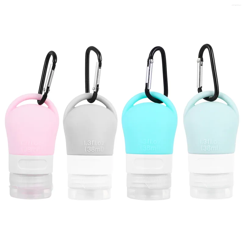 Bewaarflessen 4 stuks handzeepdispenser siliconen fles reismake-up lotion