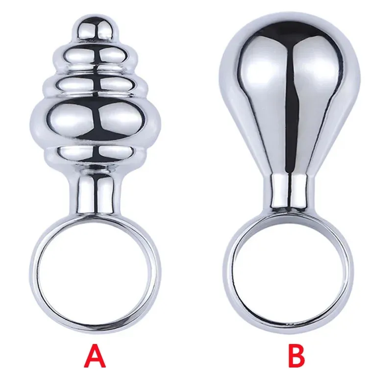 Pull-Ring Metalen Anale Plug Volwassen Speeltjes Voor Vrouw Mannen Gay G Spot Stimulator Butt Plug Anale dilatator Anus Beeger Erotische Ass Plug