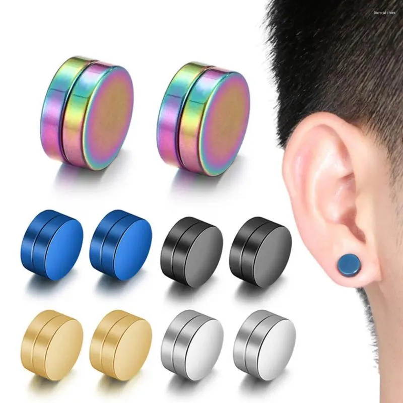 Pendientes De Botón 5 Piezas Unisex De Para Un Aspecto Versátil Y Moderno Estilo Único Magnético