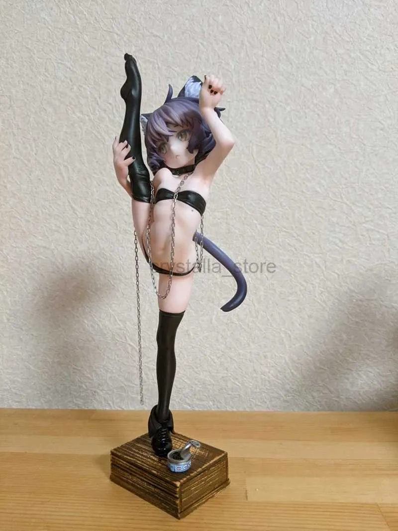 Anime Manga Set di figurine in resina per garage Modello GK Cat Girl 1/7 240319