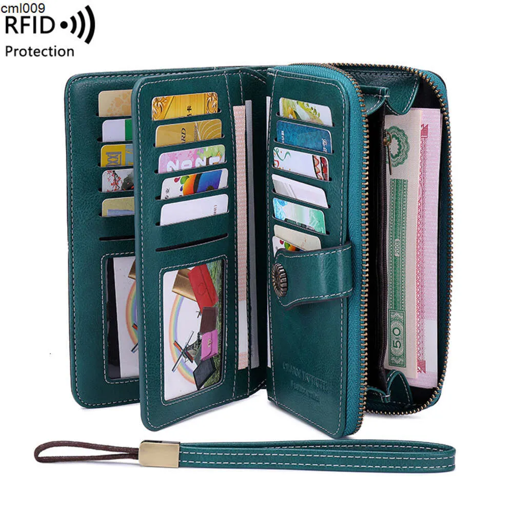 Designer Wallet Hot Sale Rfid Antimagnetic Long Zipper Womens New High Capacity {category}