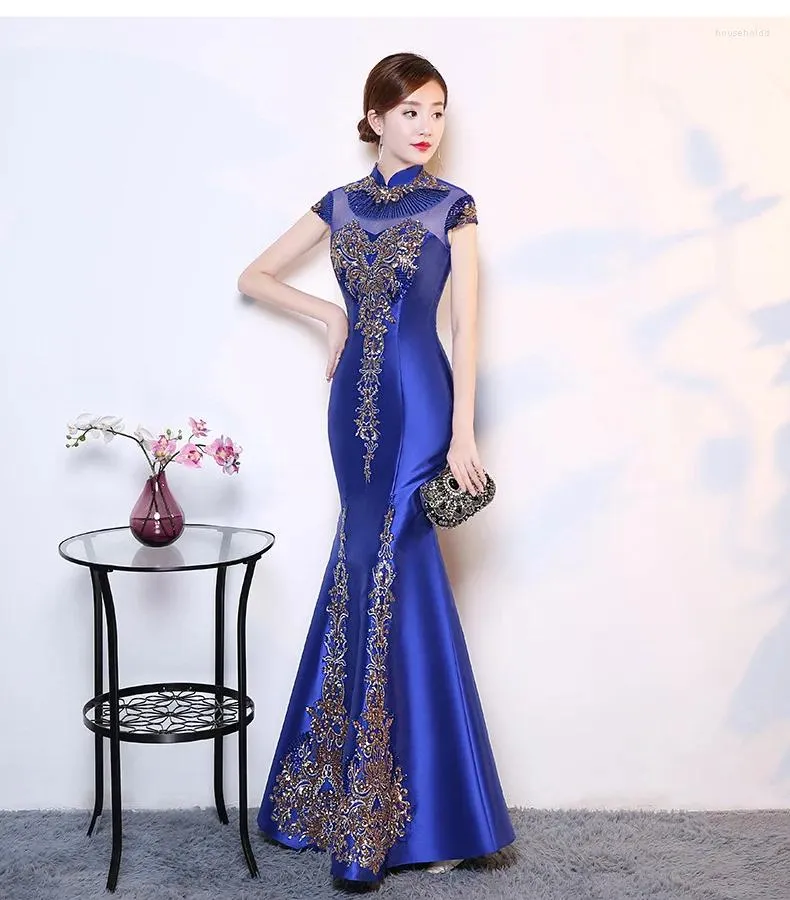 purple chinese wedding dress S3960L New Chinese-style Engagement Banquet Southeast Asian Style Long Train Evening Dress High-end Wedding Gown| Alibaba.com