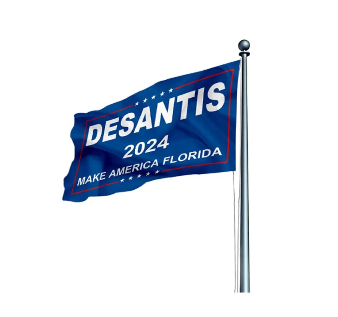 Desantis 2024 Make America Florida 3039 x 5039 pés bandeiras banners ao ar livre 100D poliéster de alta qualidade com ilhós de latão 2708744