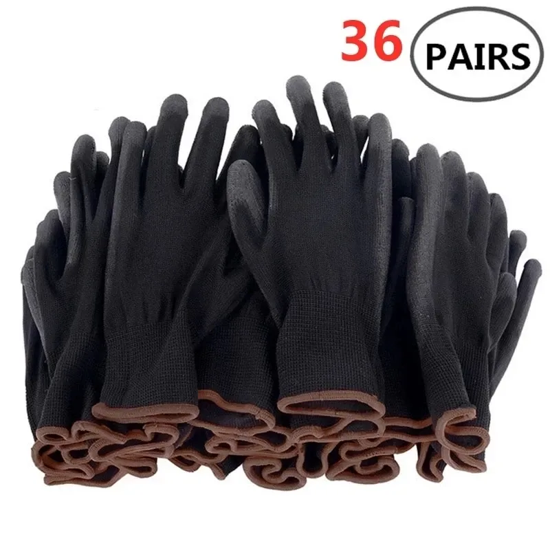 Gants nitrile PU en revêtement de sécurité Gants Gants de sécurité enduit de paume pour la construction et l'entretien des véhicules