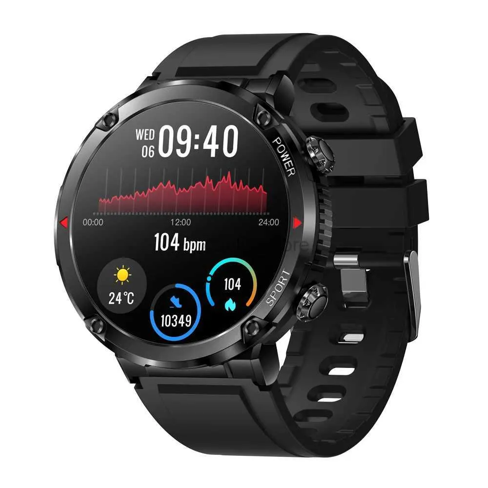 Armbandsur 2024 Senaste smartwatch t30 manlig kvinnlig röstassistent sömnmätning iOS med Android Kompatibel full touch stor skärm 240319