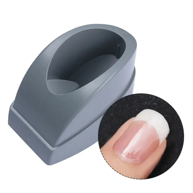 French Dip Nail Equipment Gray Line Maker Punte per unghie Guide per stampi Contenitore per unghie Strumento artistico in plastica