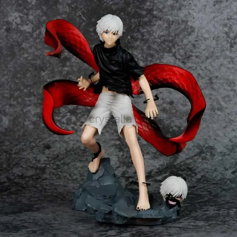 Anime Manga Anime figuras Sasaki Haise máscara artesanal centopéia que muda o rosto de Kaneki Kens Bonecos de anime modelos de conjuntos de garagem decoração de mesa 240319