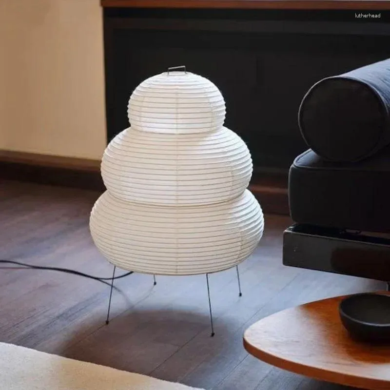 Tafellampen Japans Design Akari Noguchi Yong Lamp Wit Rijstpapier Decoratieve Bureaulampen Voor Slaapkamer Woon-/Eetkamer Studeerkamer Loft