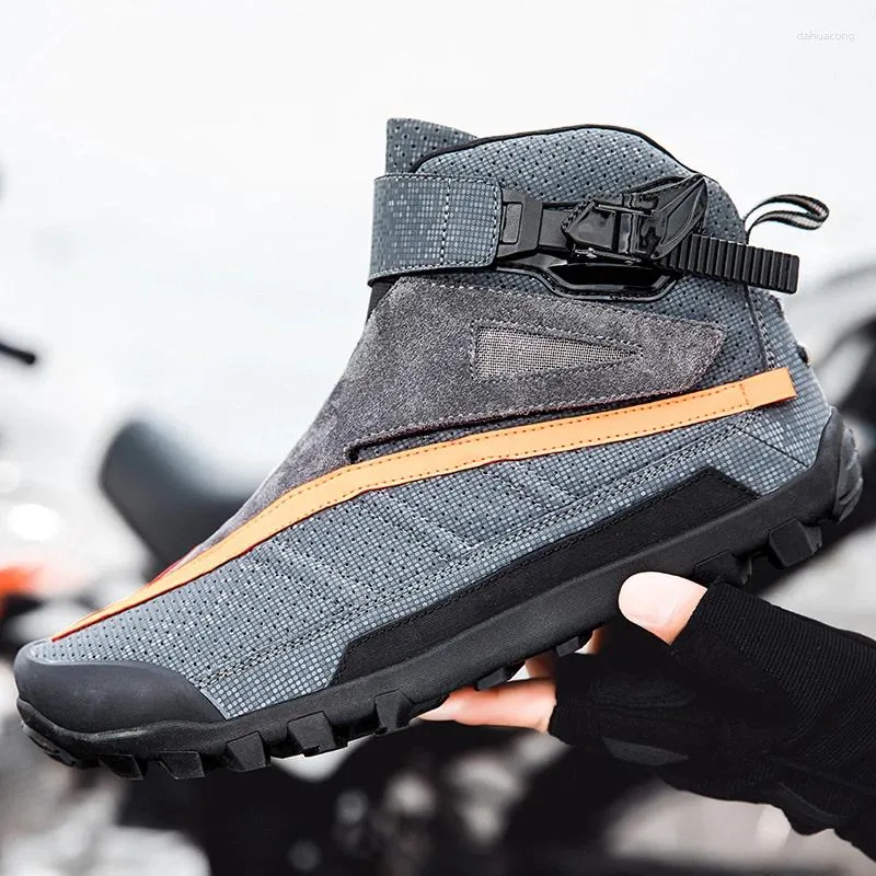 Radfahren Schuhe Reiten Motorrad Stiefel Männer Motocross Moto Motorboote Motorrad Racing Fahrrad Geschwindigkeit Turnschuhe