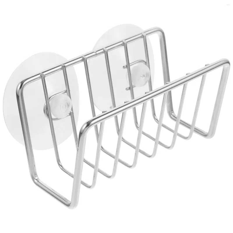 Catchen Sponge Sponge Soporter Rack Acero inoxidable para organizador de taza de succión del fregadero