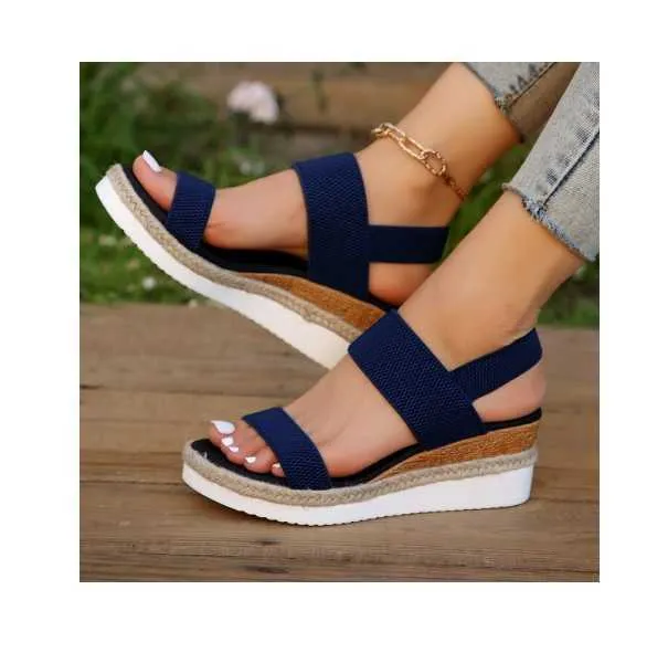 HBP Niet-gloednieuw ontwerp Zomer Zachte Comfortabele Casual Schoenen Outdoor Strand Dames Vrouwen Platform Wedge Sandalen