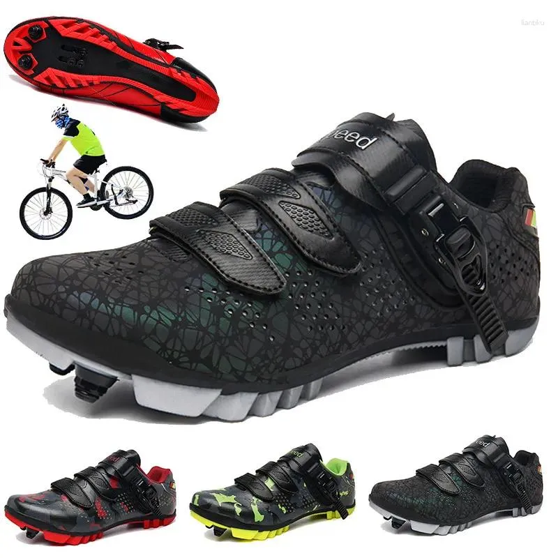 Cykelskor professionell mountainbike sneakers mtb män väg hastighet racing kvinnor cykelsko cleat route sport