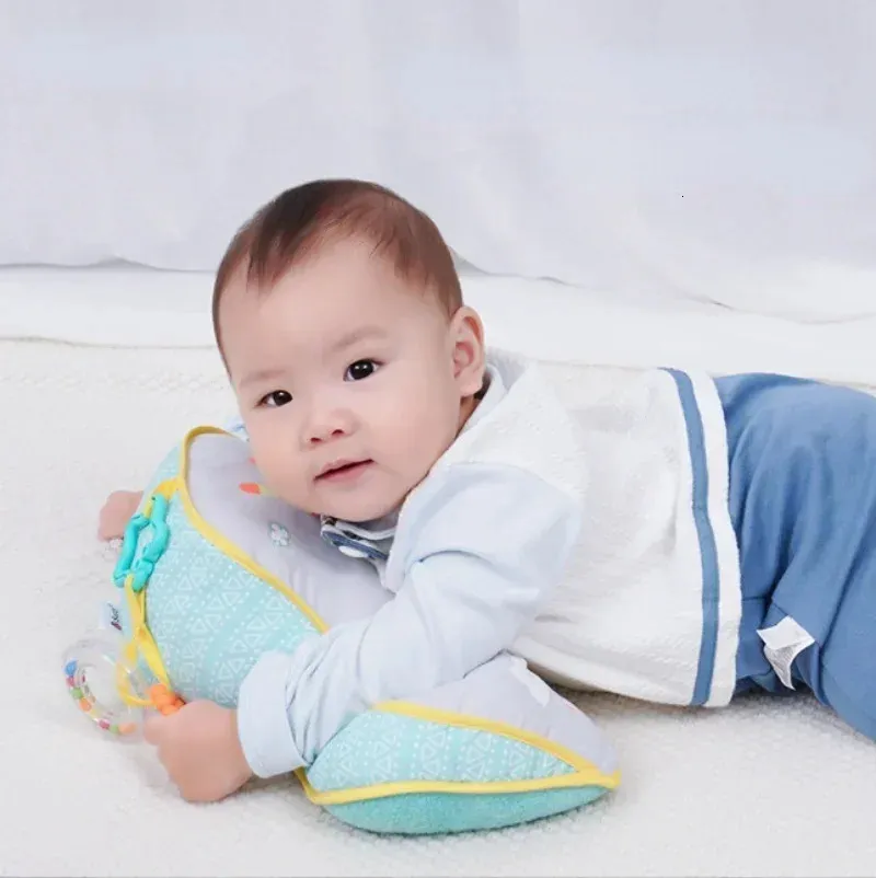 born Baby Crawling Pillow Ushaped Sleep Soothing Head Lifting Training Tummy Time Headup Pillows 240315