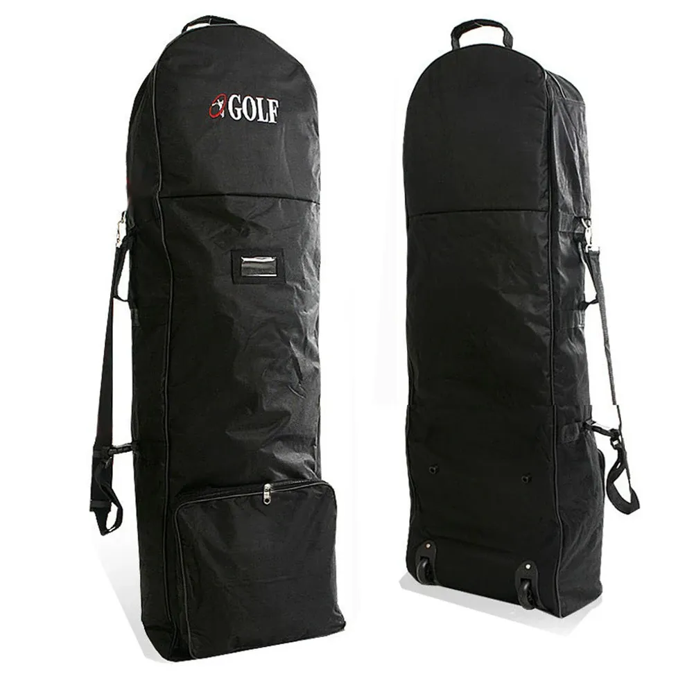 Bags Golf Travel Bag With Wheels Universal Size HeavyDuty Golf Club Travel Cover For Airlines Golf Aviation Bag