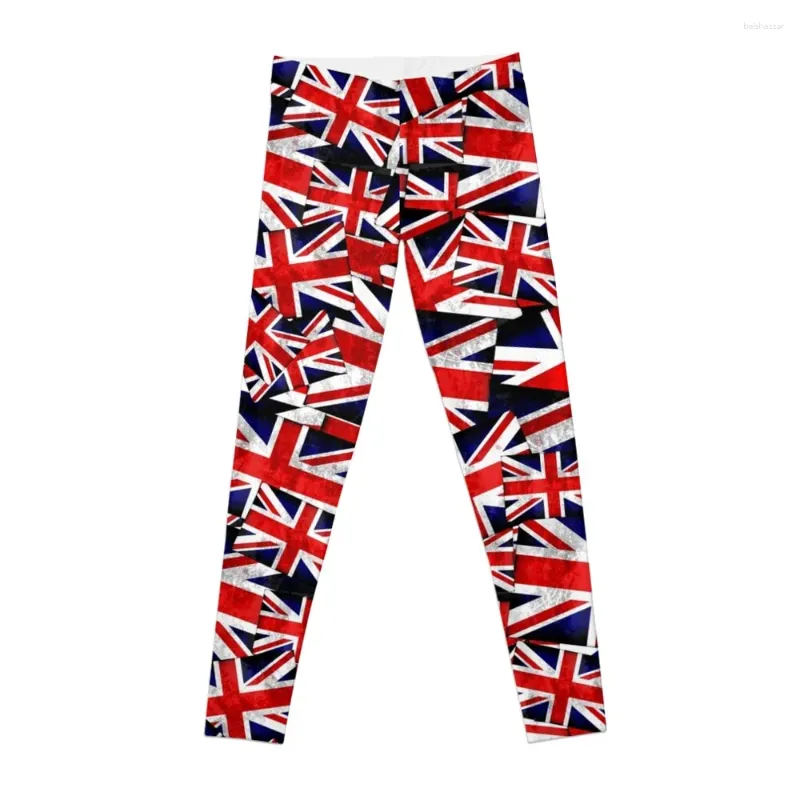 Pantaloni attivi sindacati jack britannici inglesi britannica flagleggings jogger per donna palestra di abbigliamento sportivo