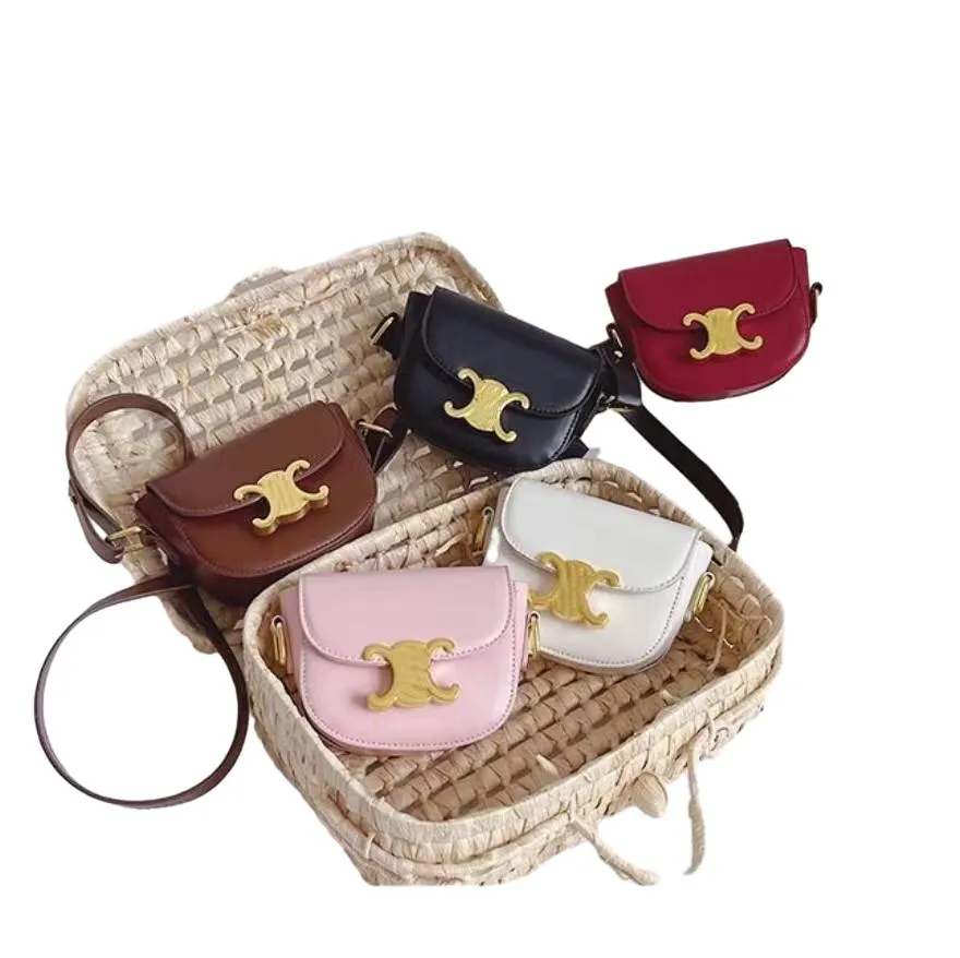 Bolsa de ombro infantil Bolsas de designer de luxo Mini Princesa Bolsas de Candidelas Princes Crianças Carta Casual Bolsas de Doces de Snack de ombro Casual