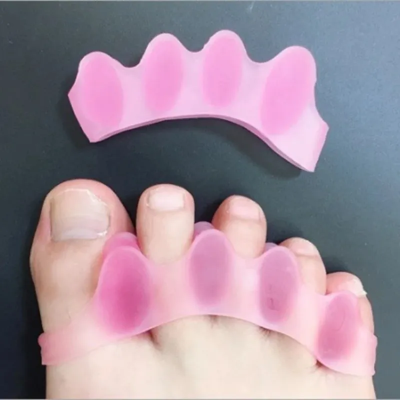 Silikonfinger Toe Protector Toe Separators Bårar Rättare Bunion Protector Pain Relief Foot Care 5 Färger