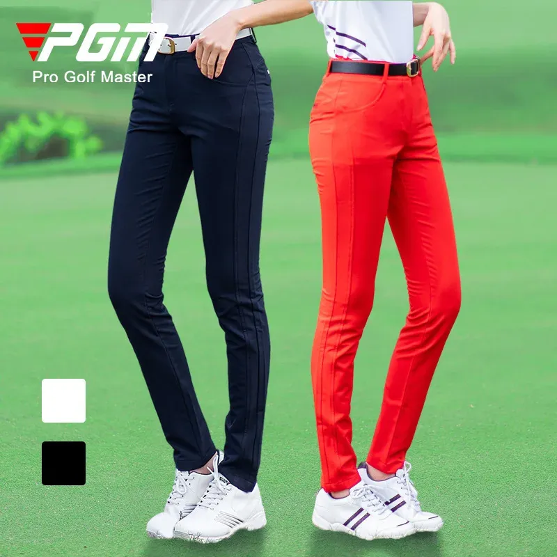 Pants Nouveau PGM Golf mince sport dame pantalons longs coupe sèche respirant mèche vêtements tenue de femme pantalons de survêtement printemps/automne pantalons vêtements