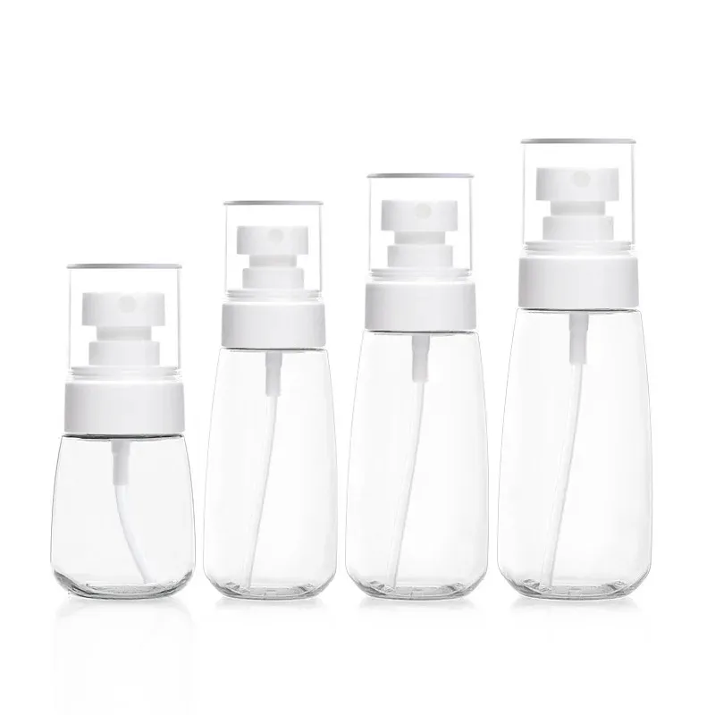 60 ml rese tom spray flaska plastatomizer liten mini tom påfyllningsbar parfymvattenssprutflaskor containrar