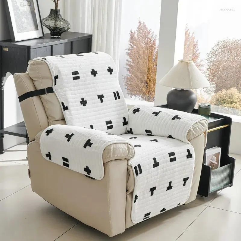 Stol täcker soffa lounge slipcover anti slip sits kudde plysch all-season universal single sits cover