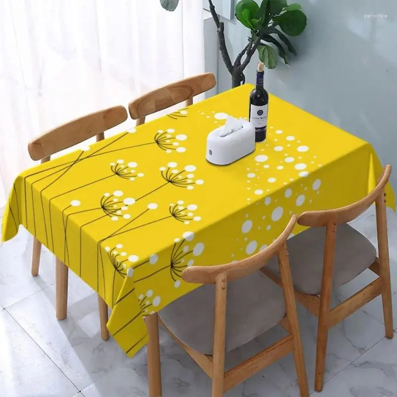 Tafelkleed rechthoekig tafelkleed geschikt voor 45"-50" elastische rand bloem botanische abstracte covers