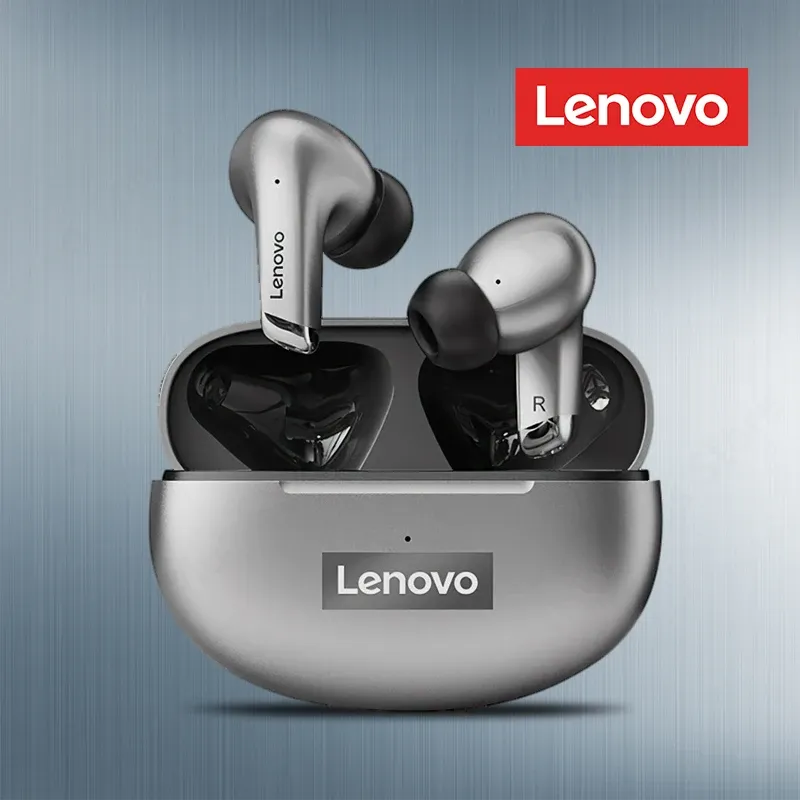 Écouteurs Original Lenovo LP5 Mini Bluetooth Earphone 9D STRATER SPORTS IRAPPORTHERE WIRESS MUSIQUE Écouteurs iPhone Boîte de chargement