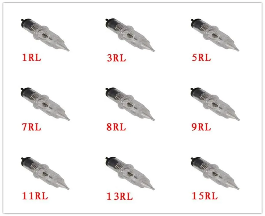 100st 135789111315RL M2 RS F M1 RMPERMANENT MAKEUP NEDLES 3RL FÖR TATTOO CARTRIDGE NOTLES Rotary Swiss Machine Pen7992484