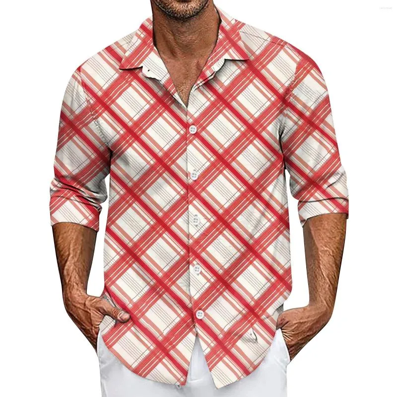 Men's Casual Shirts Summer Loose Print Long Sleeve Shirt Cardigan Beach Fashion T-Shirts For Men Short