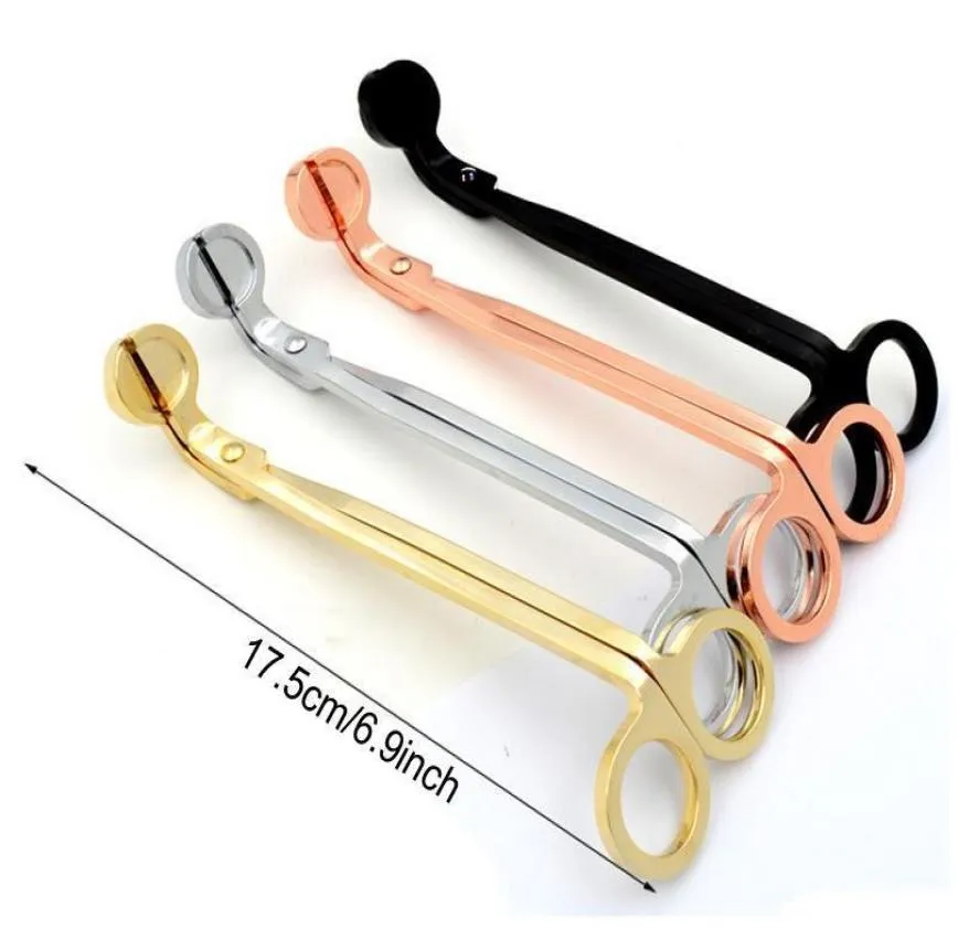 Roestvrijstalen snuiters Kaarsenlont Trimmer Rose Gold Kaarsenschaar Cutter Kaarsenlont Trimmer6102253