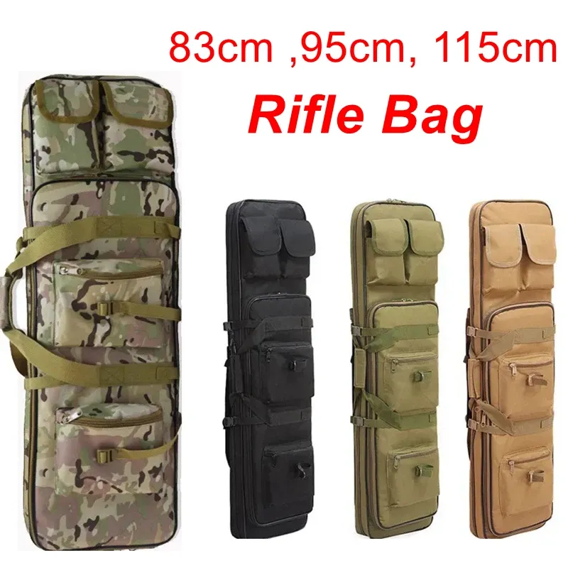 Borse Borsa tattica per pistola da caccia Airsoft Square Nylon Zaino per fucile Zaino per fucili da tiro Protezione per pistole Zaini