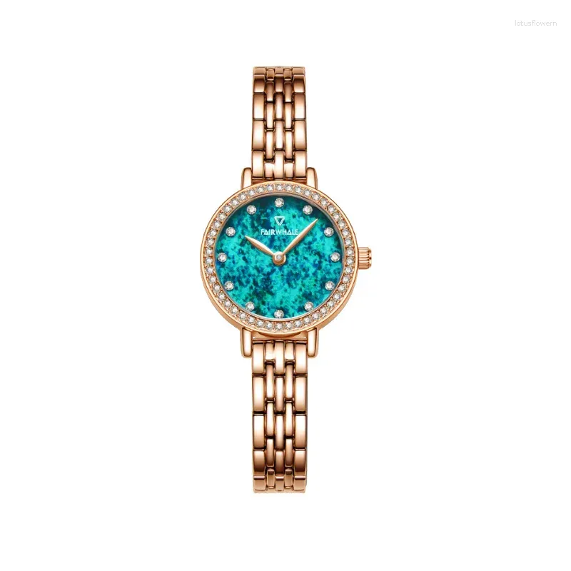 Relojes de pulsera Mujer Cuarzo Impermeable Reloj de acero inoxidable Suministro OEM Moda Negocio Muñeca Señora