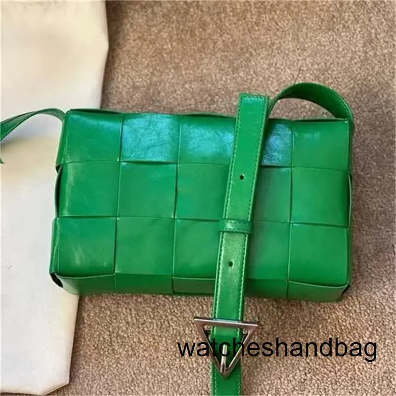 Crossbody Cassettes Bag 7a Genuine Leather Sheepskin ME8 oil pack green carrying8RR38RR3