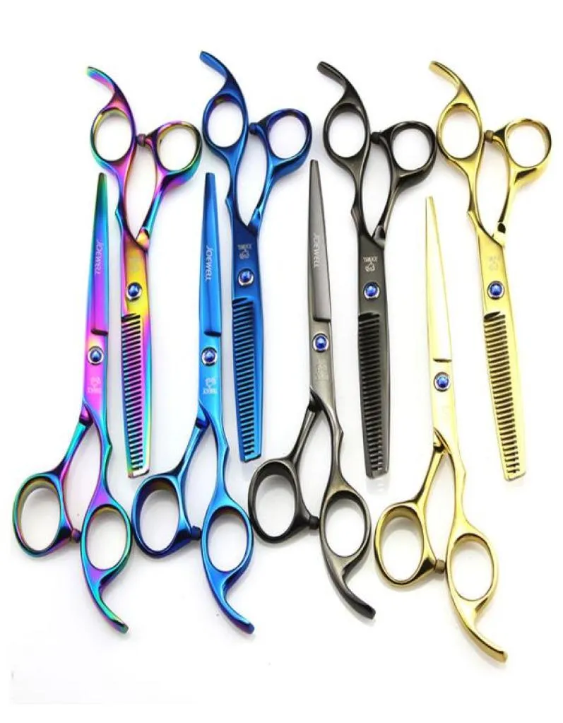 JOEWELL 55 дюймов 60 дюймов 4 цвета ножницы для стрижки волос филировочные ножницы bluebalck Rainbowgold2366134