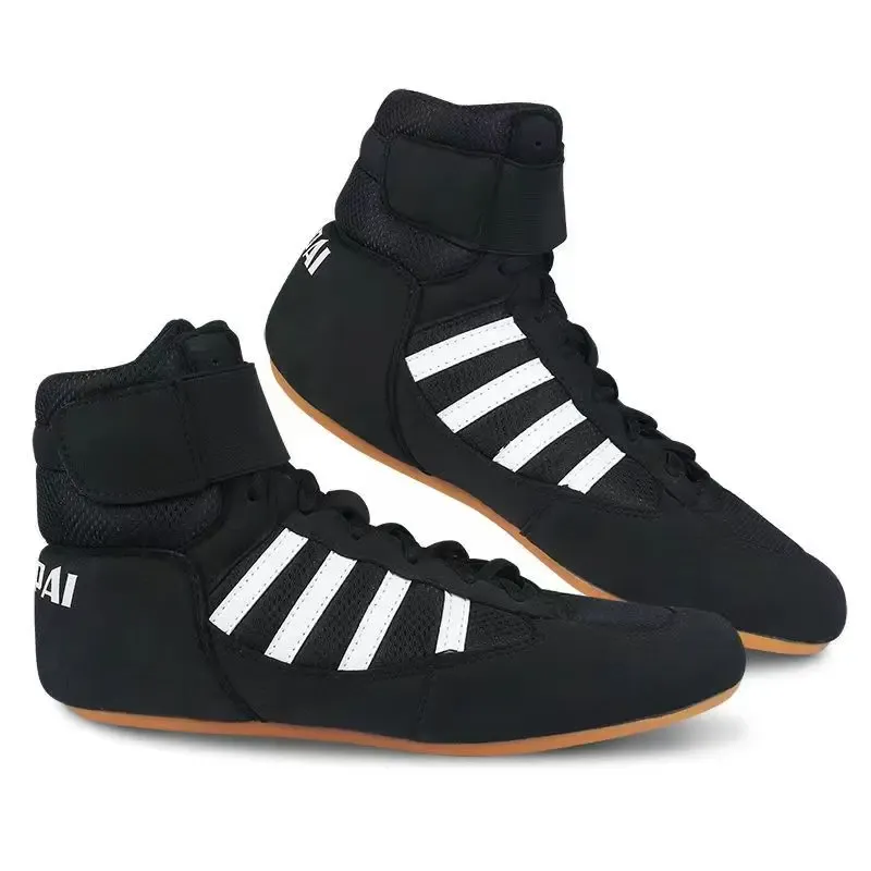 Botas zapatos de lucha libre de la moda zapatos de lucha premium para hombres zapatos de boxeo suave de boxeo