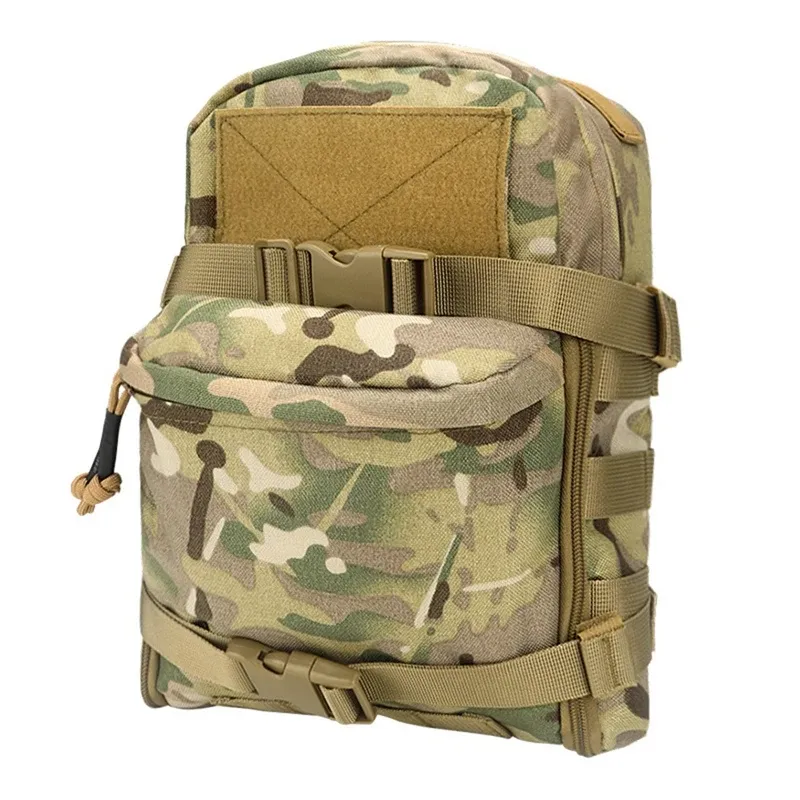 Packs Outdoor Tactical Vest 1000D Nylon Bag Lichtgewicht waterdichte rugzak molle accessoire tas sport rugzak voor kampeerjagen
