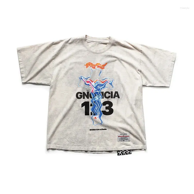 T-shirts pour hommes Arrivée 2024 High Men RRR123 Épaissir l'enfer T-shirt Hip Hop Skateboard Street Coton T-shirts Tee Top Taille US 131