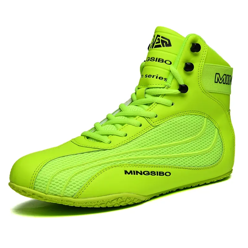 Chaussures boxing chaussures hommes femmes respirant lutte en haut