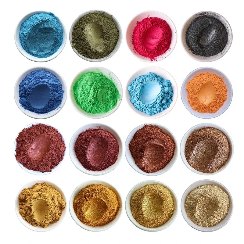 Glitter Cosmetics Grade Mica Pearl Powder For Eyeshadow Epoxy Resin Soap Nail Polish Printing Making Dye Pearl Mica Powder 500g/Pack